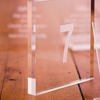 Glass/Engraved Table Numbers-- where??