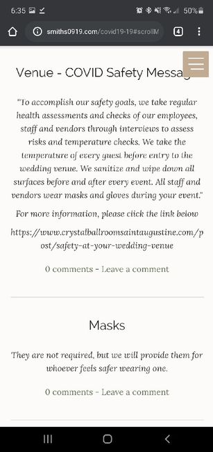 Covid details added to wedding invite 3