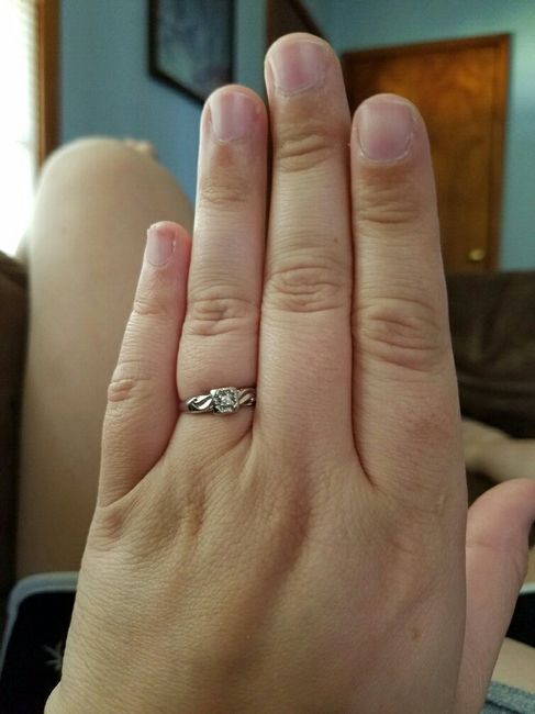 Tried to revive an old thread, but it wouldn't post...so Show me your nontraditional engagement ring