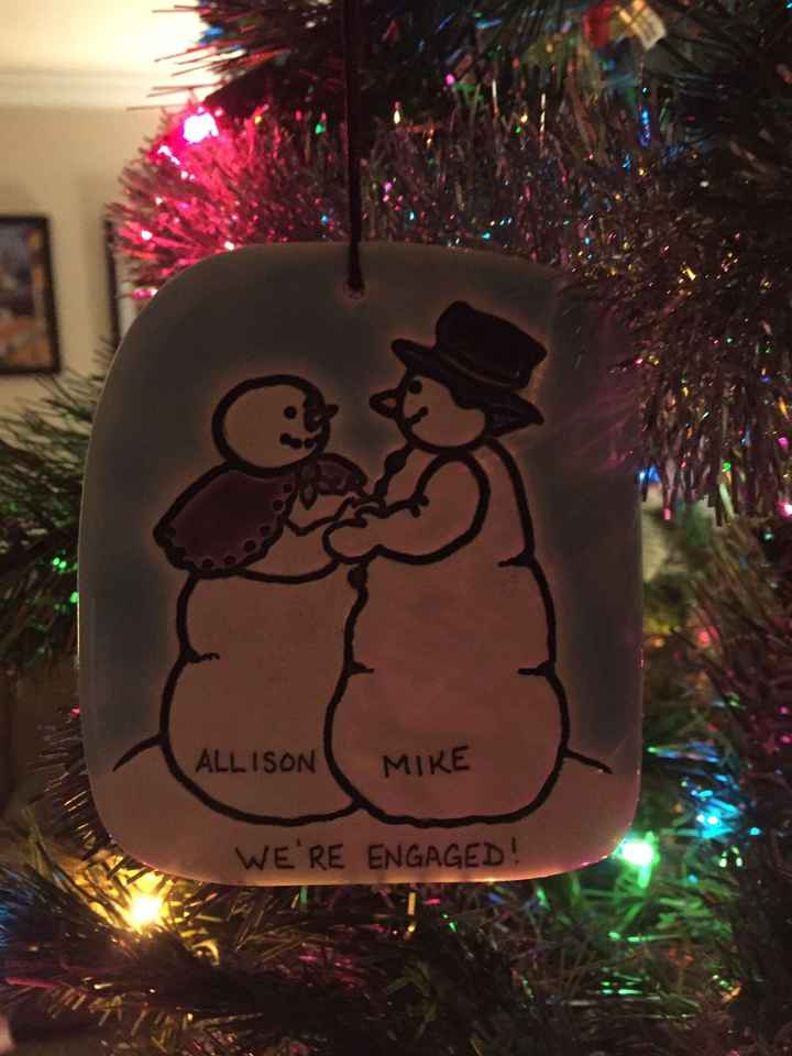 Engagement Christmas ornaments!