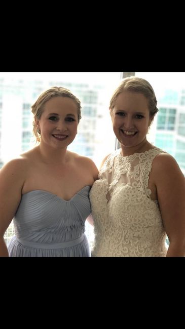 Me and one of my bridesmaids! (still trying to find the other non pro bm pics)