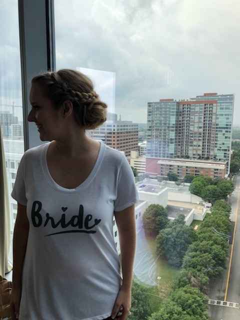 Found this shirt at Target to get ready in ($5 fyi; I'm sure they still have some)