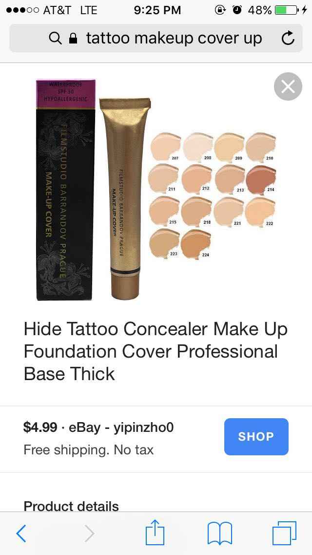 Covering Tattoos - 1