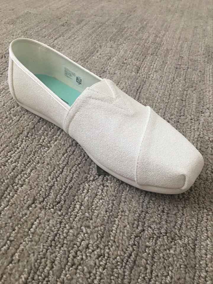 White Sparkly Toms
