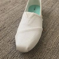 White Sparkly Toms