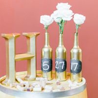 Wine Bottle Centerpieces