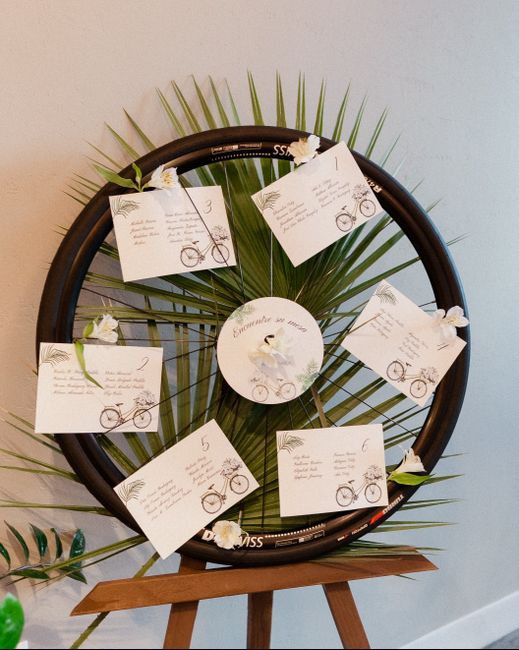 Tropical Elegant Bicycle wheel seating chart