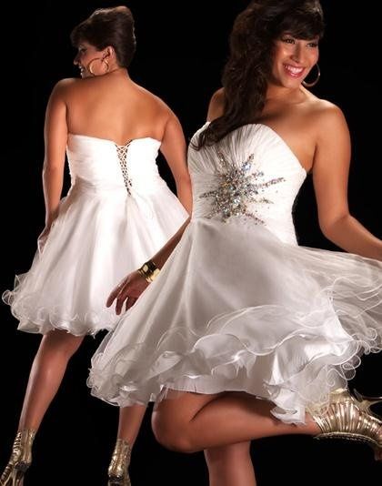 I need help finding a knee length dress that is foofy enough