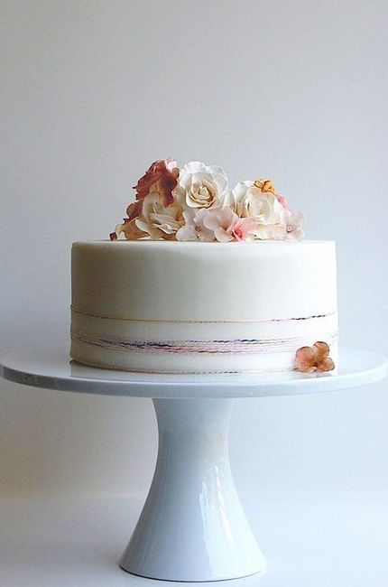 Did anyone have a small wedding cake?