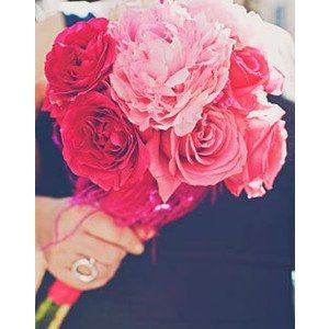 Pink and Black wedding