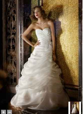 dress with layered skirt that fans out like flower petals