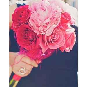 Pink and Black wedding