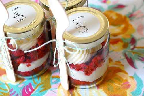 Cupcakes in a jar---how cute!