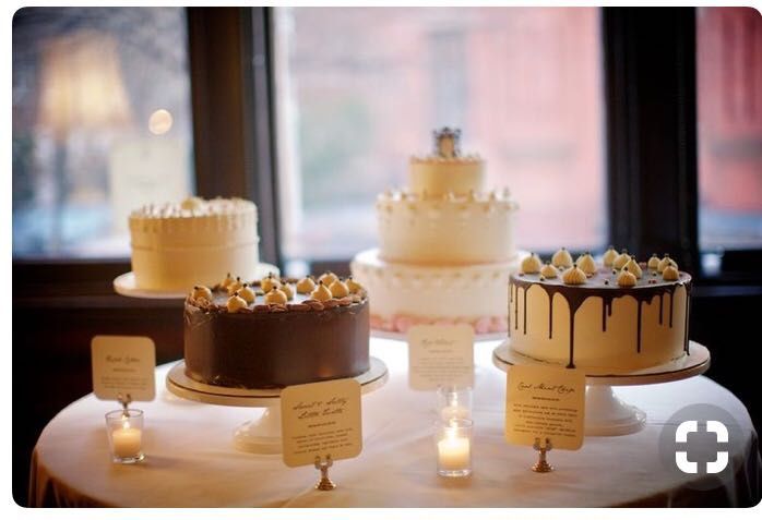 Deconstructed wedding cake with flavors? 3