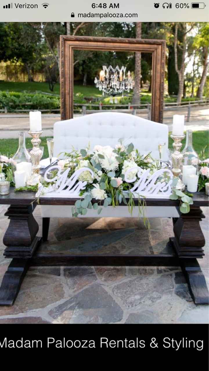 Sweetheart table - 1