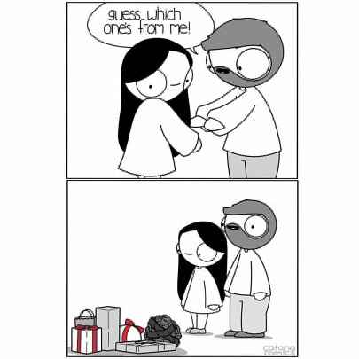 Who does the gift wrapping? - 1