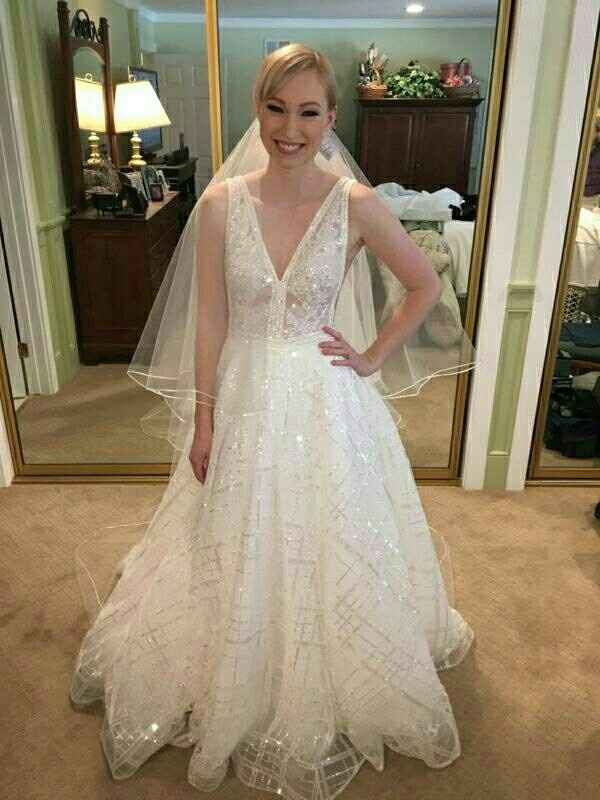 Tried my gown on again!