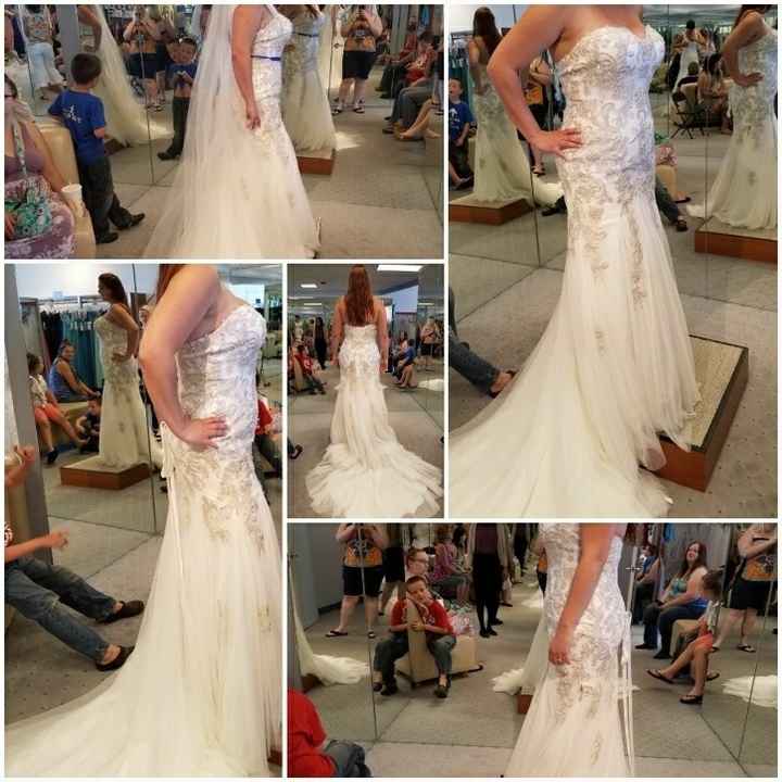 I wanna see your wedding dress!