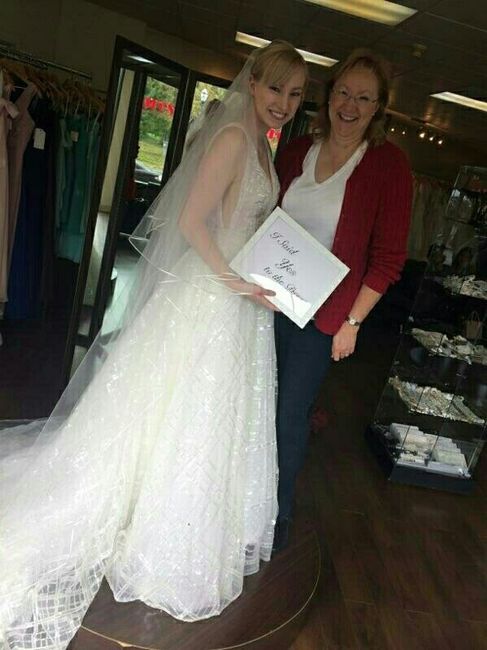 I just wanted to say, I said yes to my dress!