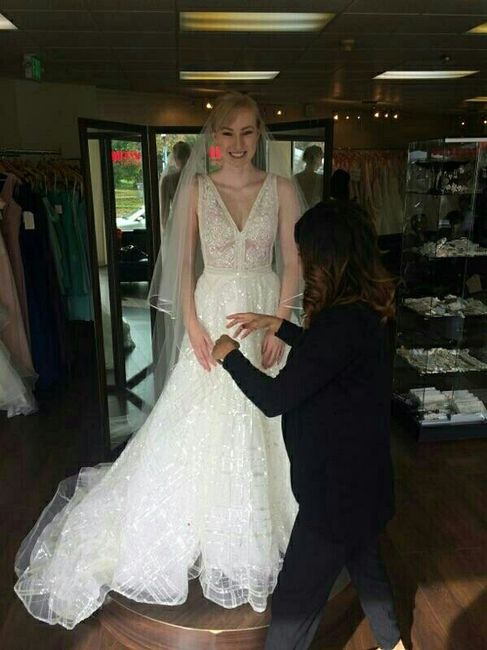 I just wanted to say, I said yes to my dress!