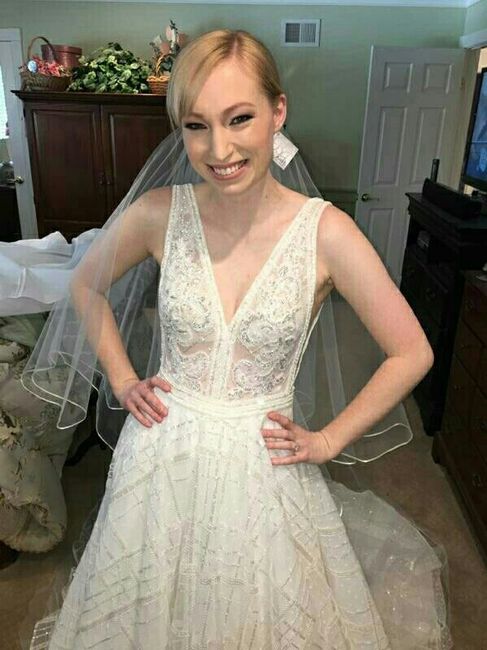 Tried my gown on again!