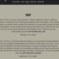 Bilingual Wedding website - 1