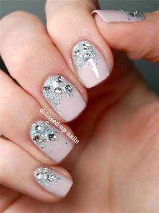 Wedding nails... Did you keep it simple or embellish?