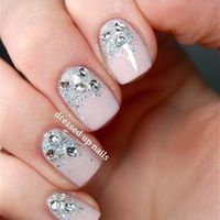 Wedding nails... Did you keep it simple or embellish?