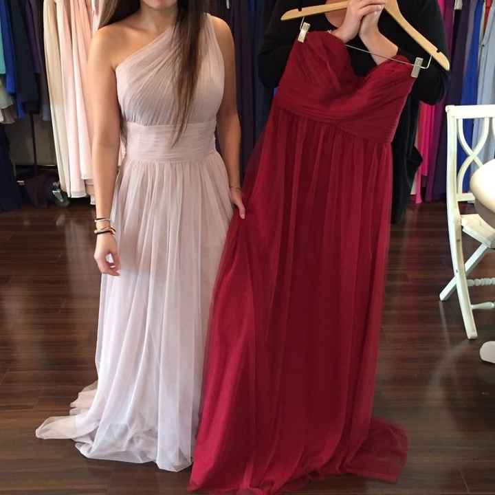 Said yes to the BM dress