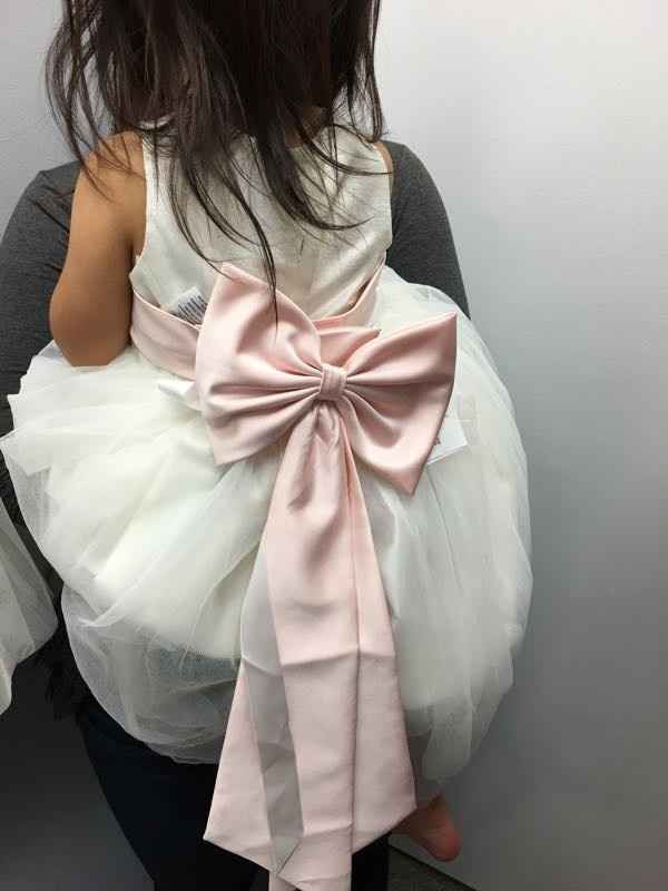 My flower girls said yes to the dress!