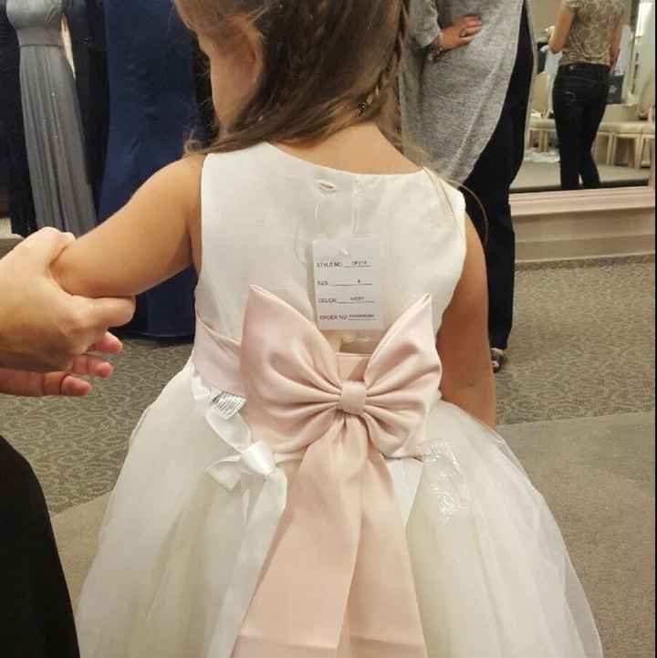 My flower girls said yes to the dress!