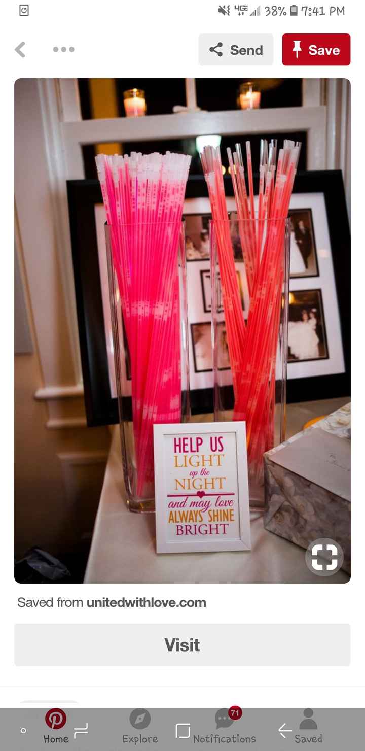 Glow stick presentation - 2