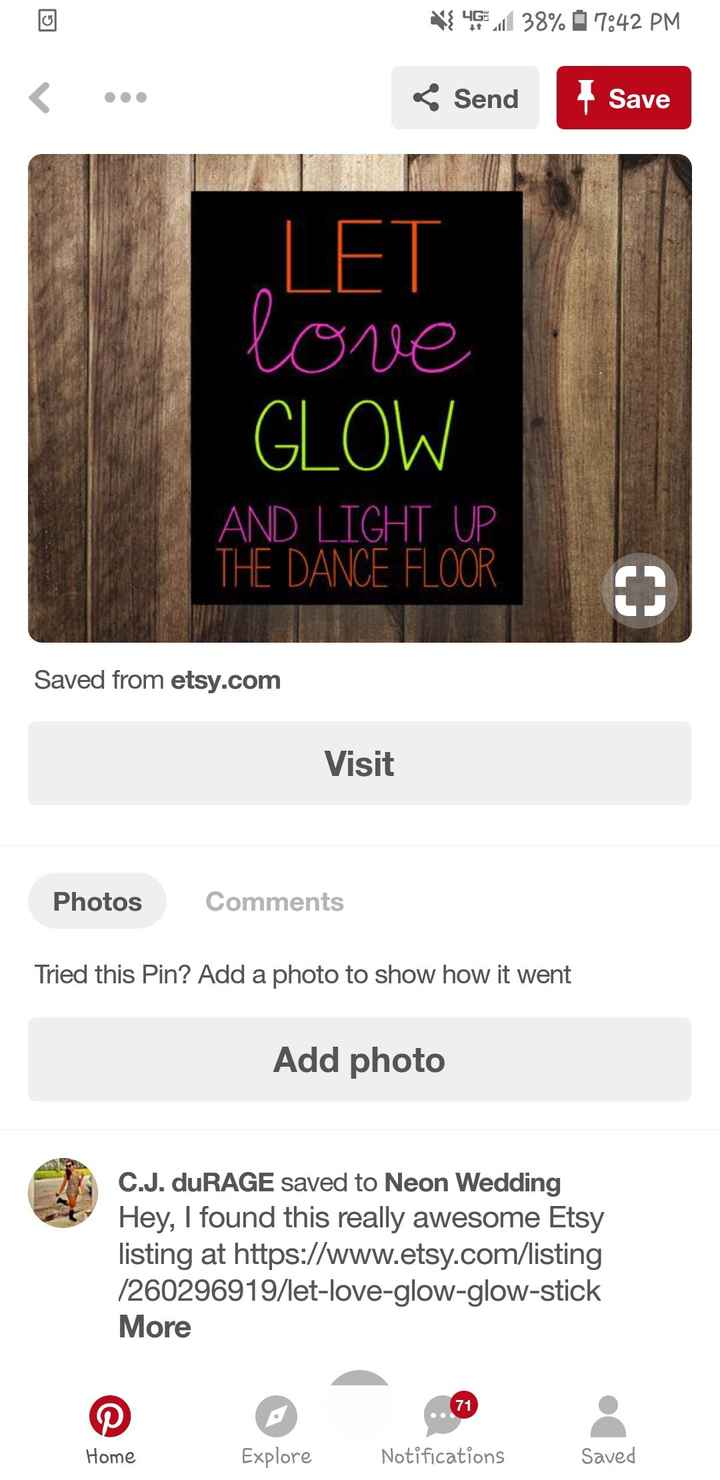 Glow stick presentation - 3
