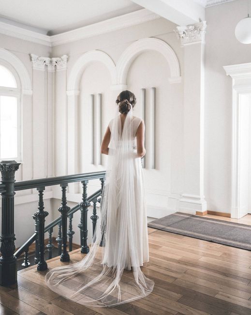 Draped veil