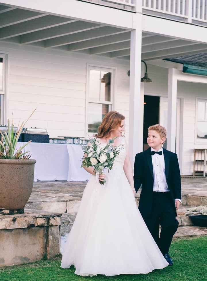 my son walked me down the aisle