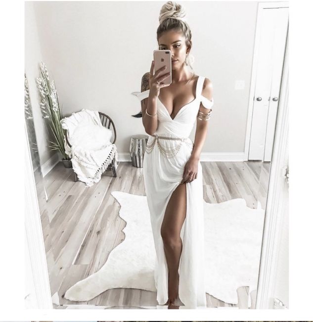 Beach Elopement Wedding Dress - 1