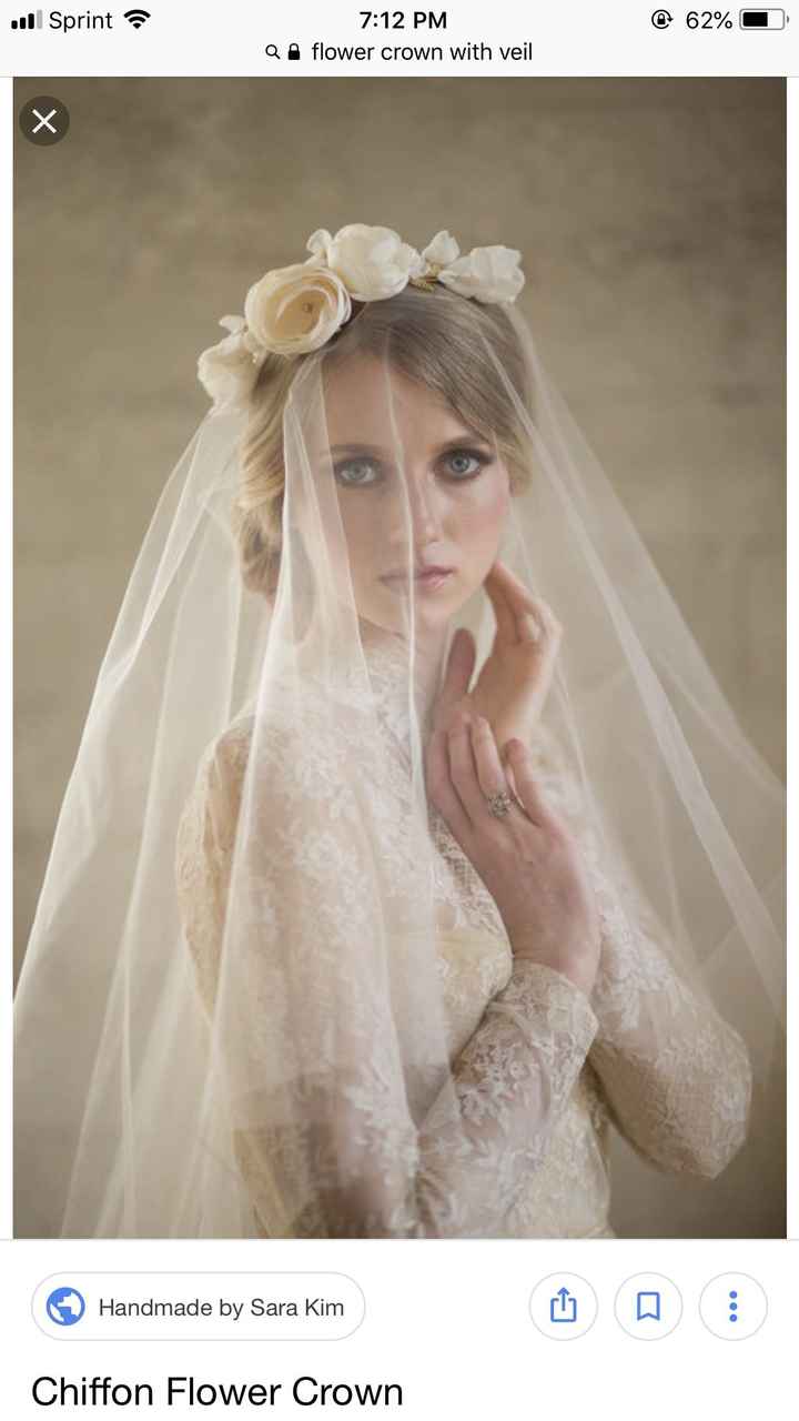 Veil vs Flower Crown, or both?  Weddings, Style and Décor