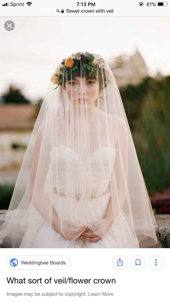 Veil vs Flower Crown, or both?  Weddings, Style and Décor