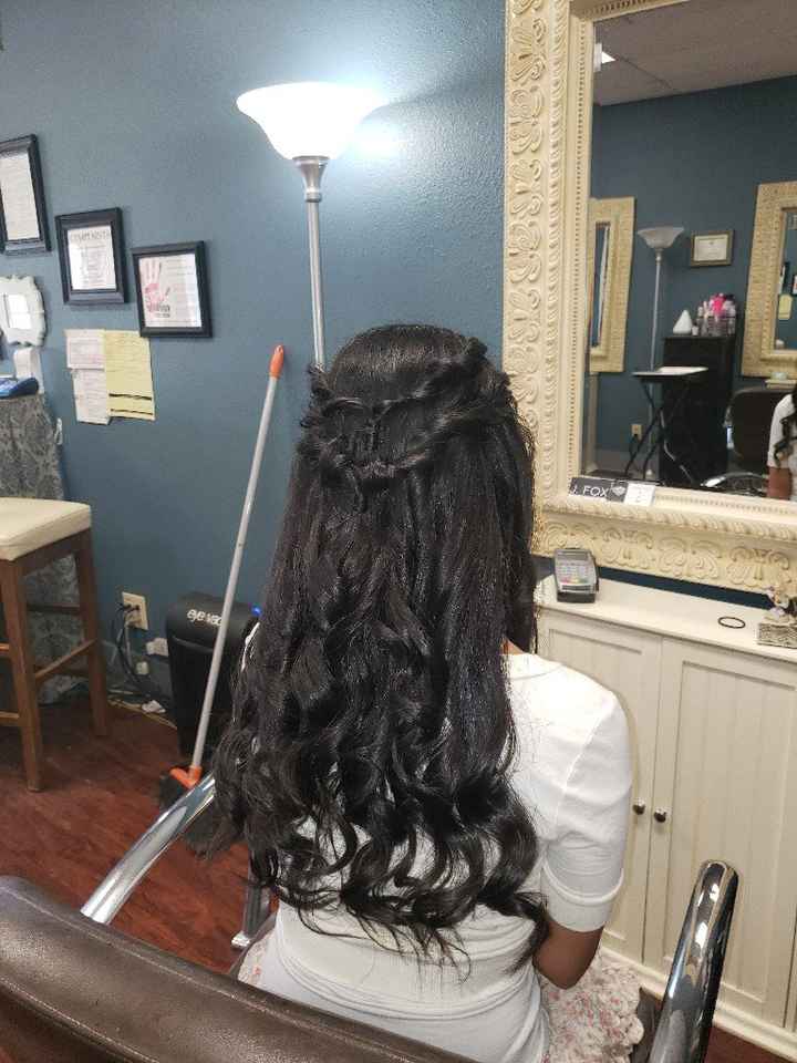 Second guessing wedding hair - 1