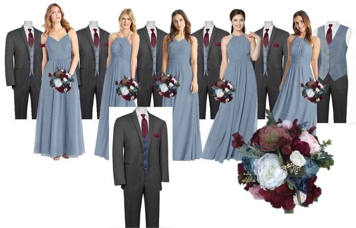 The outline for our wedding outfits and bouquet inspiration