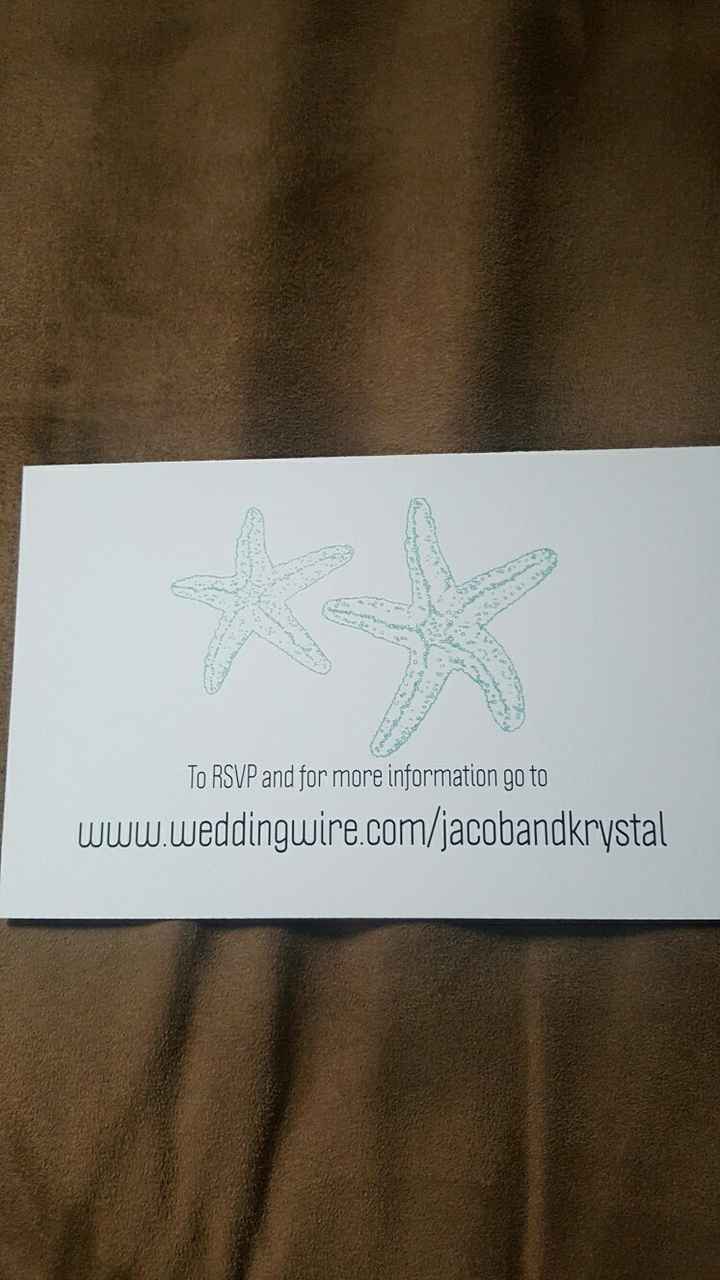 Website card wording...