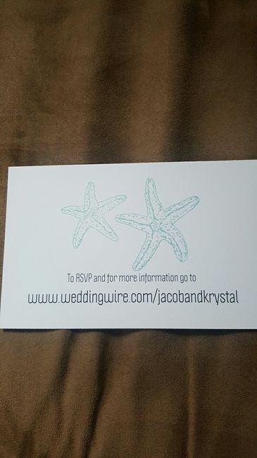 Website card wording...