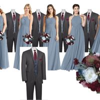 The outline for our wedding outfits and bouquet inspiration