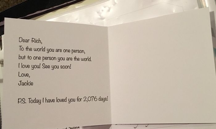 Groom’s card