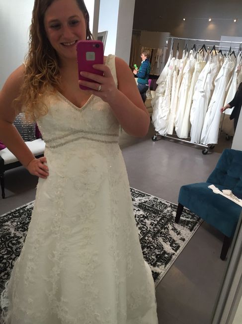 I said yes to the dress!!!!!