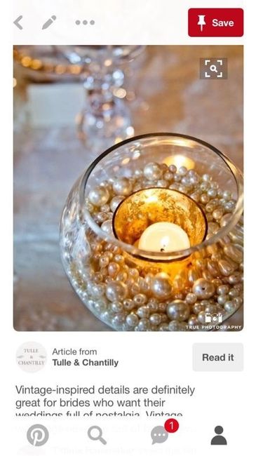 Cheapest ways for vintage centerpieces