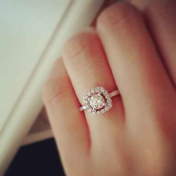 I'd love to see everyone's engagment rings.