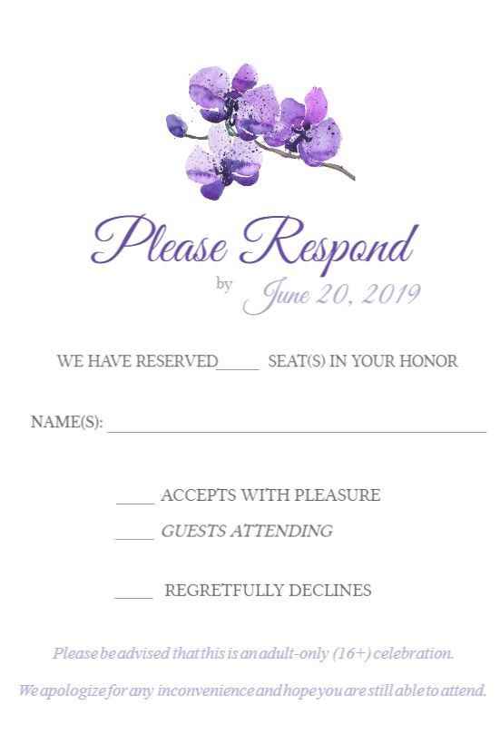 RSVP Card