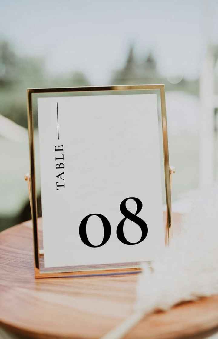 Table Number's