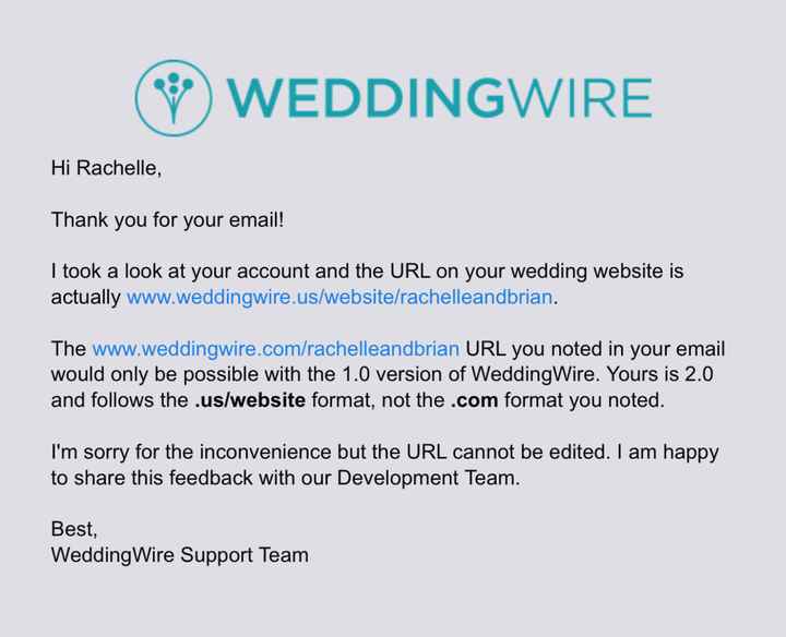 Wedding website not working - 1